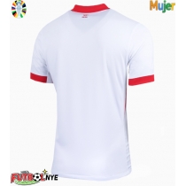 Camiseta Polonia Primera Equipación para mujer Eurocopa 2024 manga corta